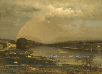 Étangs lacs et chutes d’eau œuvres - Delaware Water Gap paysage tonaliste George Inness